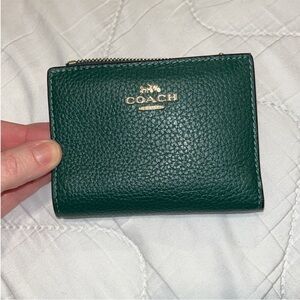 Coach Green Leather Wallet